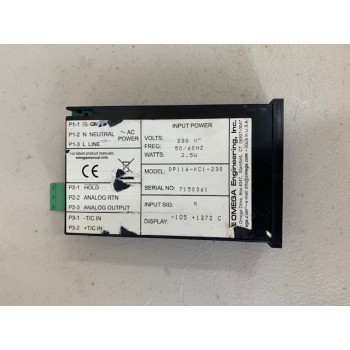 OMEGA Engineering DP116-KC1-230 Temperature Panel Meter